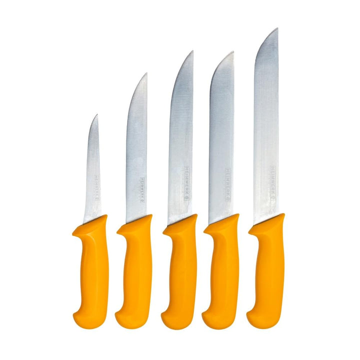 Profi Fleischermesser Set aus Edelstahl - Scharfes Metzgermesser Set bestehend aus 2x Fleischermesse