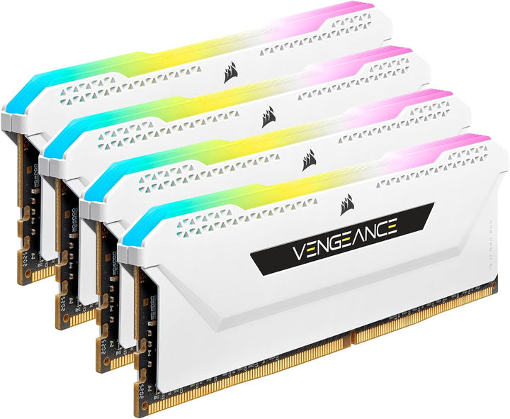 Corsair RGB PRO SL 32GB (4x8GB) DDR4 3600MHz C18 - White, CMH32GX4M4D3600C18W, weiss