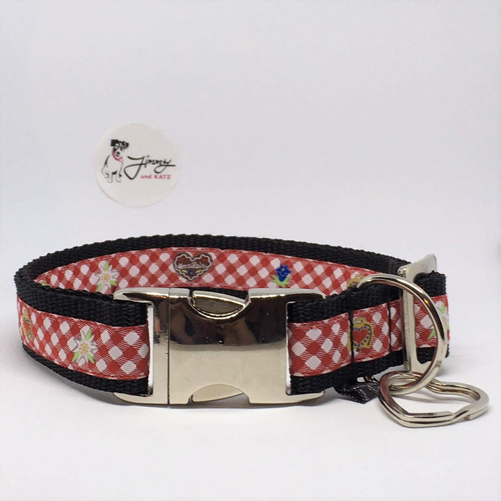 Jimmy und Katz Hundehalsband Tracht 35-58cm x 2,5cm, Tracht