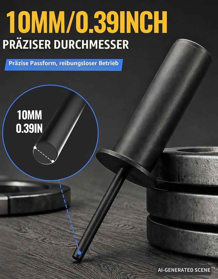 8/10 mm Gewichtsstapel Pin, Gym Pin mit Federclip Klemme, Gewichtsstapel Extender Pin für Kraftstati