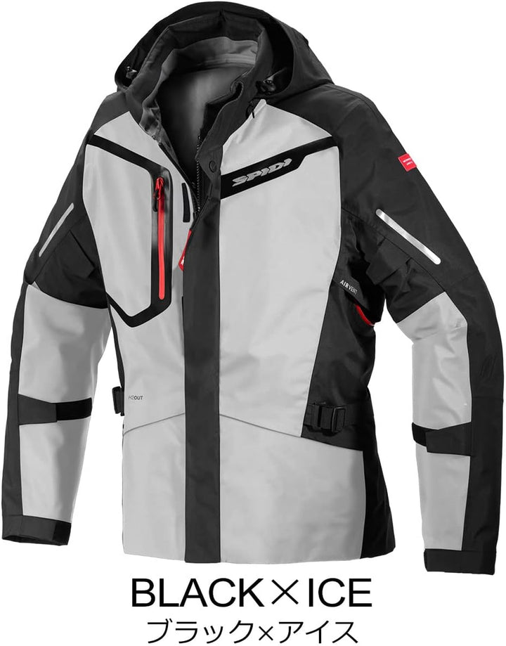 SPIDI Mission-T Shield H2Out Step-InArmor Motorrad Textil Aussenjacke (Black,L)