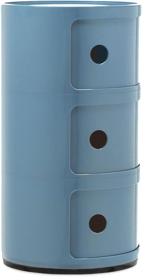 Kartell Componibili, Container 3-fächer, Hellblau 3-fächer Hellblau, 3-fächer Hellblau