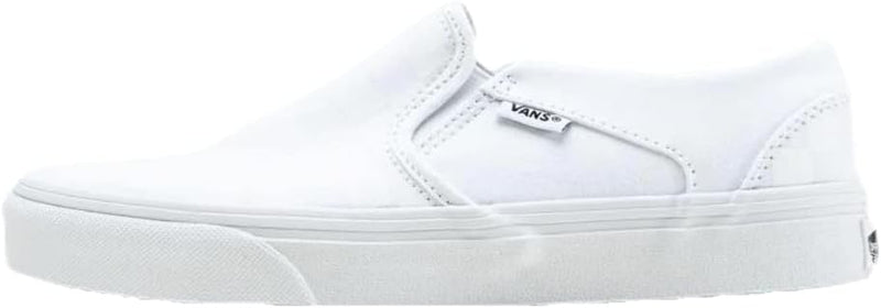 Vans Damen Asher Sneaker 34.5 EU Checkerboard White White, 34.5 EU Checkerboard White White