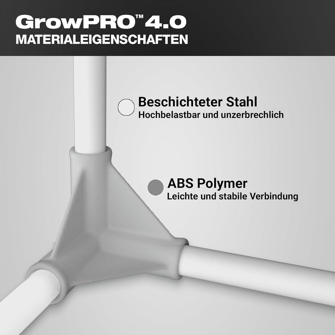 GrowPRO 4.0 XXS Growbox 40x40x120cm | Growzelt in Zwei Farben: Beige oder Chive (Beige), Beige