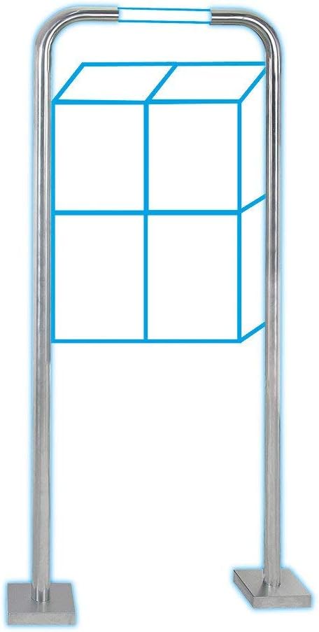 Profirst Briefkastenrohrbügel Mail PM 372 Edelstahl Höhe 135,5 cm inkl. Befestigungsmaterial freiste