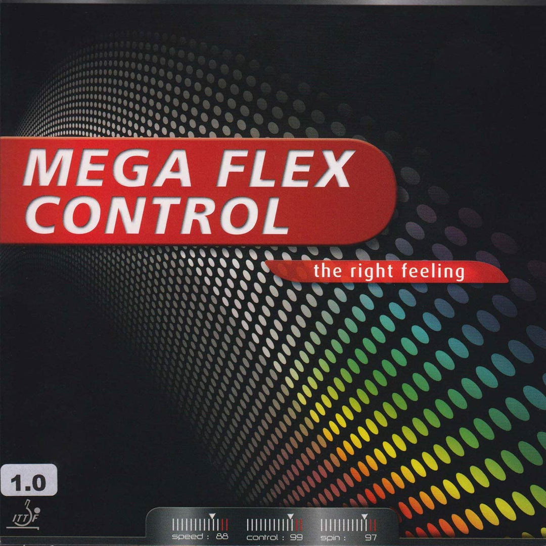 GEWO Mega Flex Control Tischtennis Belag – kontrolliert & spinfreudig für modernes Allroundspiel – M