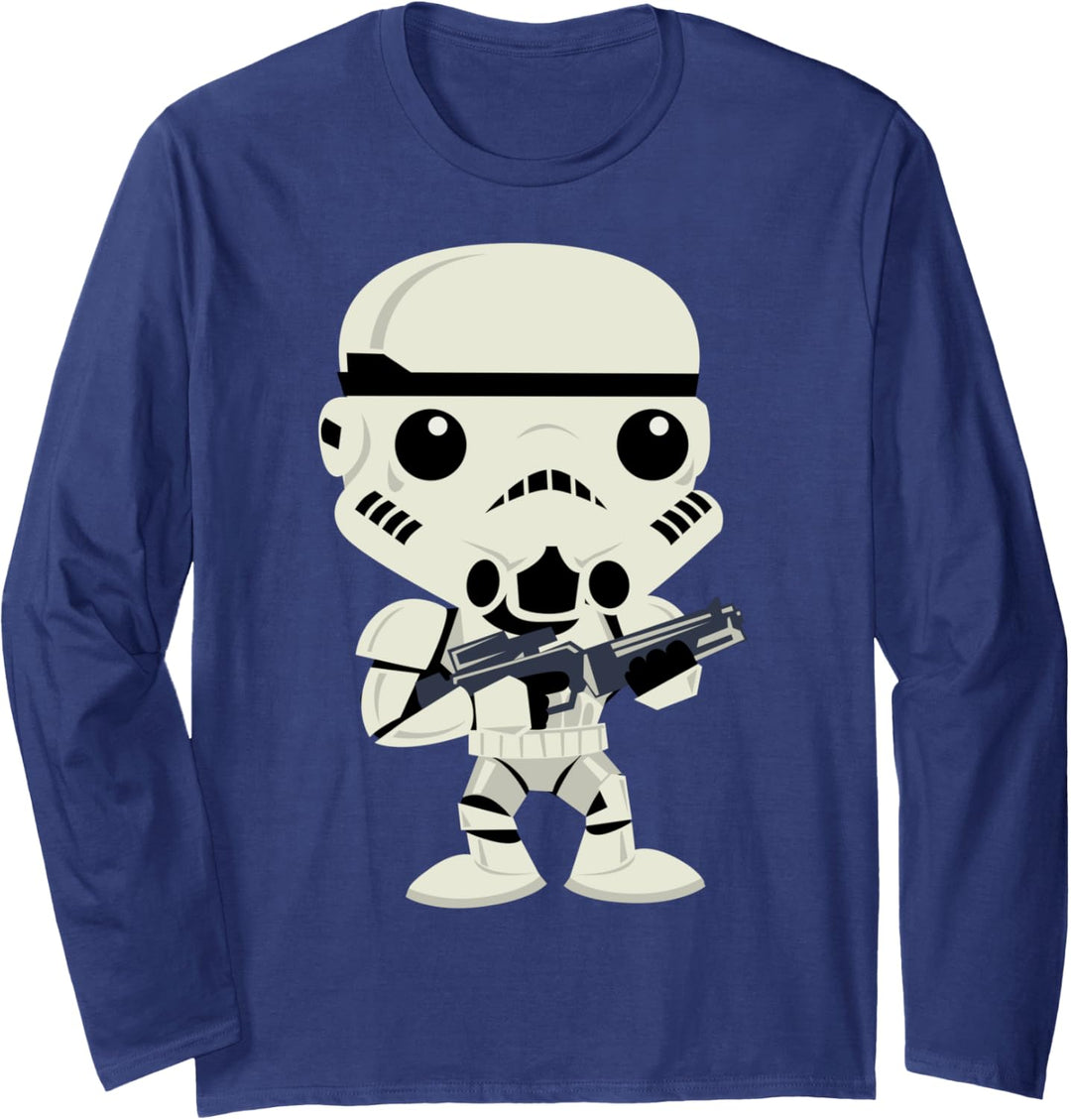 Star Wars Trooper Cute Cartoon Langarmshirt