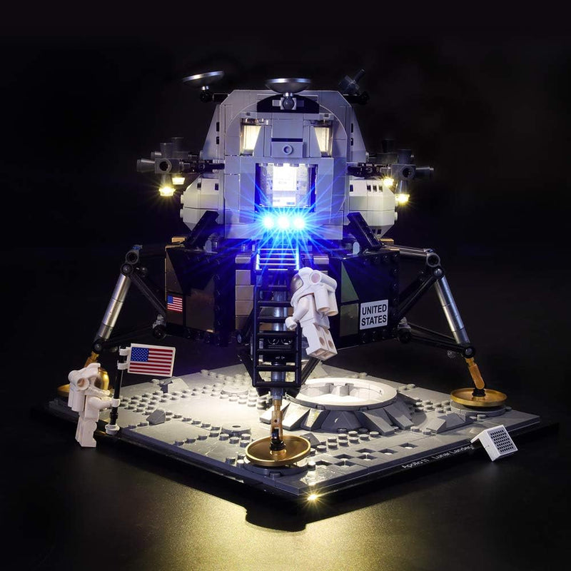 GEAMENT LED-Licht-Set für Creator Expert NASA Apollo 11 Mondlandefähre - Kompatibel mit Lego 10266 B