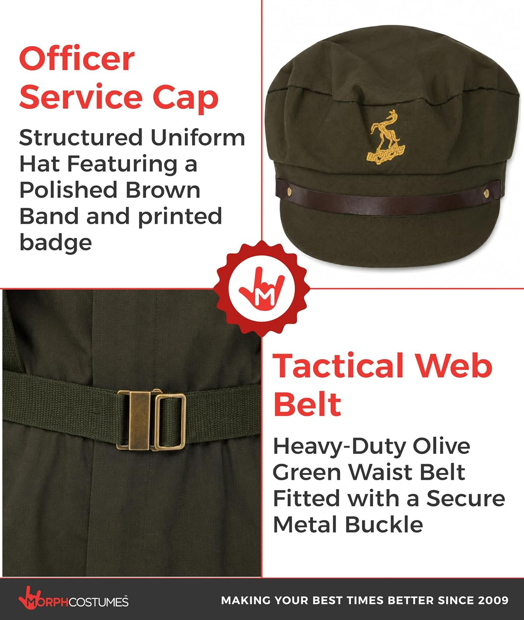 Fun Shack Militär Kostüm Herren, Militär Uniform Herren, Militär Anzug Herren, Kostüm Herren Army, S