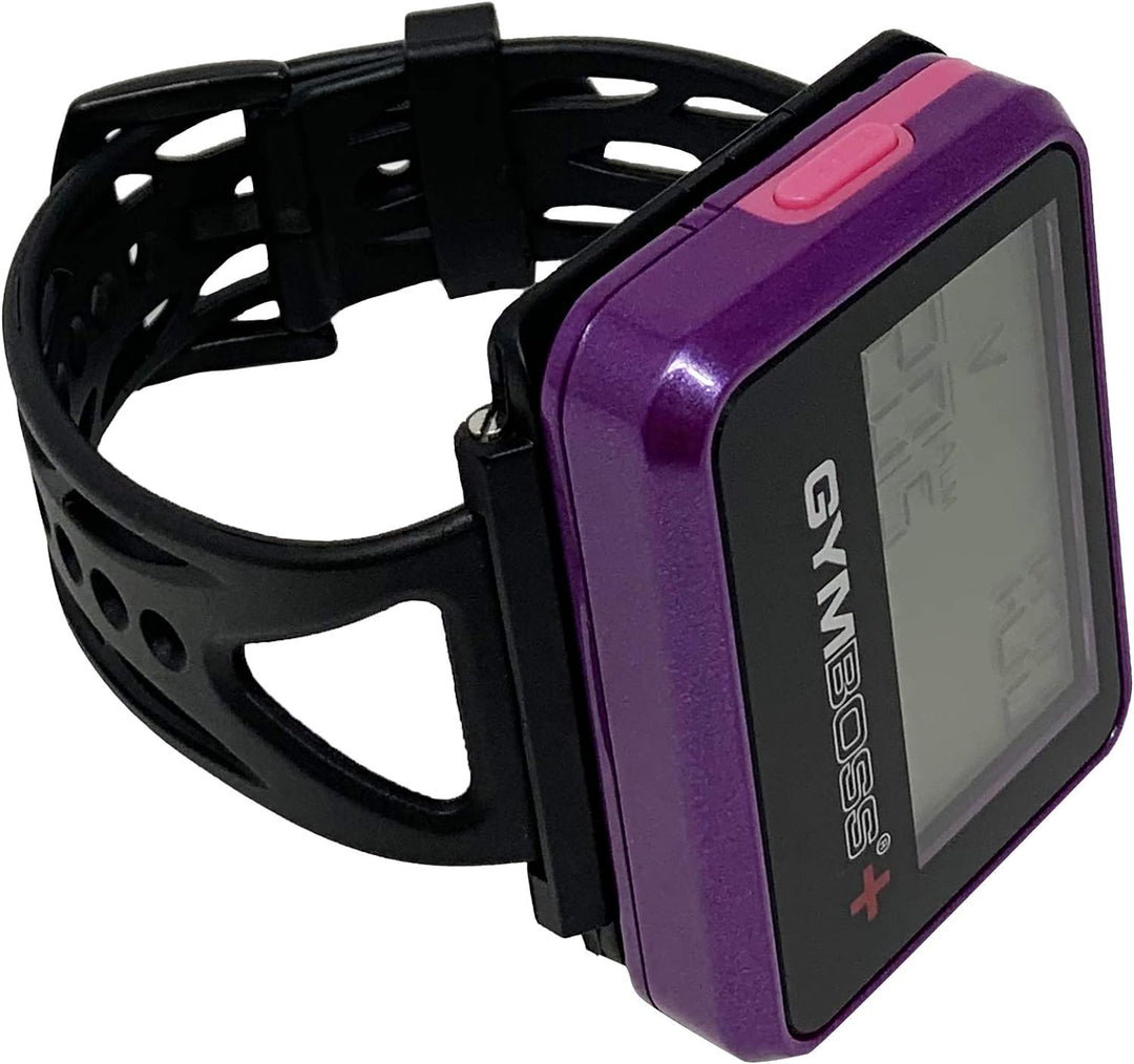 Gymboss Plus Intervall Timer und Stoppuhr Uhrenarmband - Bundle Violett /