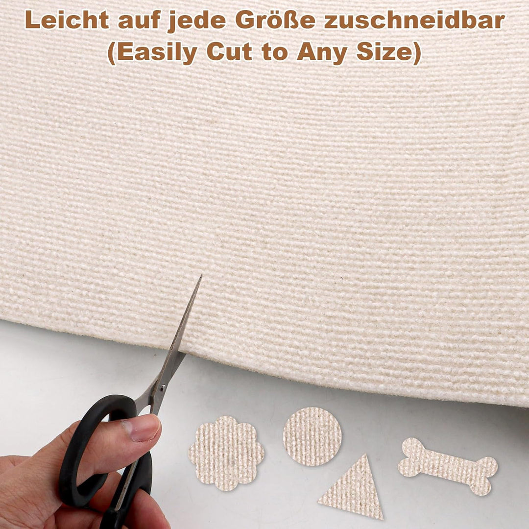 4 Rolle Kratzschutz Sofa Katze, 400x40 cm Kratzmatte Selbstklebend, Kratzteppich Katze, Sisalmatte,