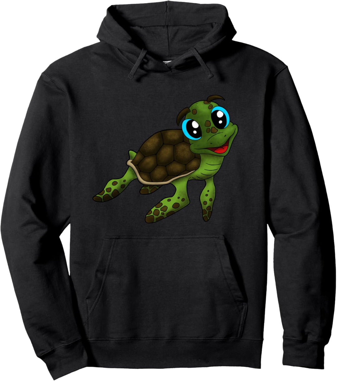 Kleine süsse Schildkröte Pullover Hoodie