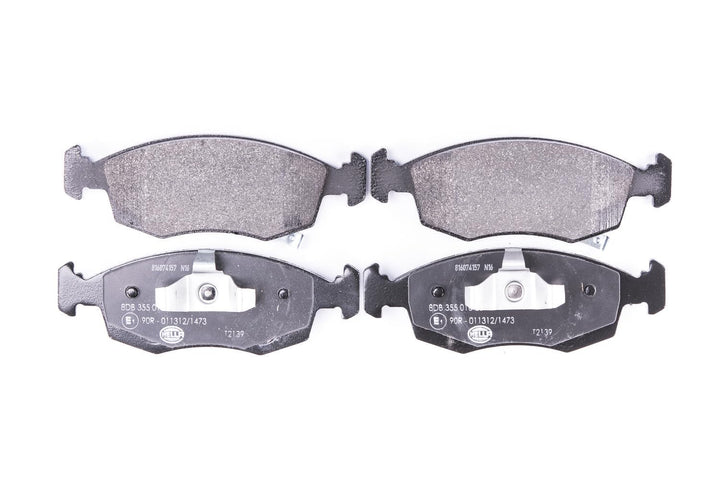 HELLA PAGID 8DB 355 016-231 Bremsbelagsatz - T2139 - Dicke/Stärke: 17.3mm - Bremssystem: Teves - mit