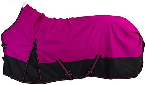 RL24 - Winterdecke High Neck 300g Füllung 600D BASICLINE pink/schwarz 95cm Pink/Schwarz (Altes Model