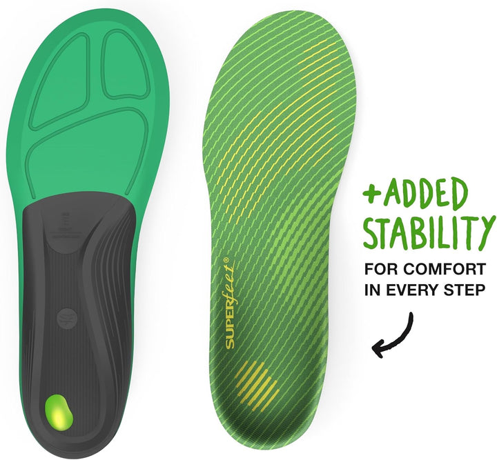 Superfeet Run Comfort Komforteinlegesohlen, Grün (Citron), B (34-36 EU), B (34-36 EU)