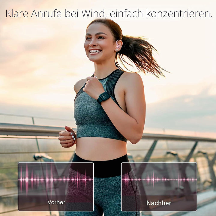 Csasan Bluetooth Kopfhörer Sport, in Ear Kopfhörer Kabellos Bluetooth 5.3 mit Ohrbügel, Hi-Fi Stereo