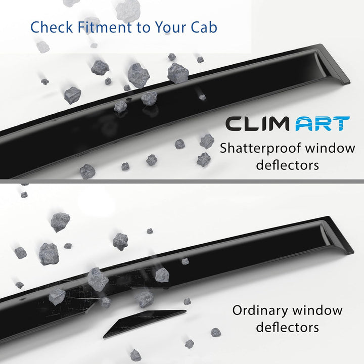 CLIM ART Windabweiser für/kompatible mit Toyota Corolla Schrägheck 2018-2026 -Integrierte Regenabwei