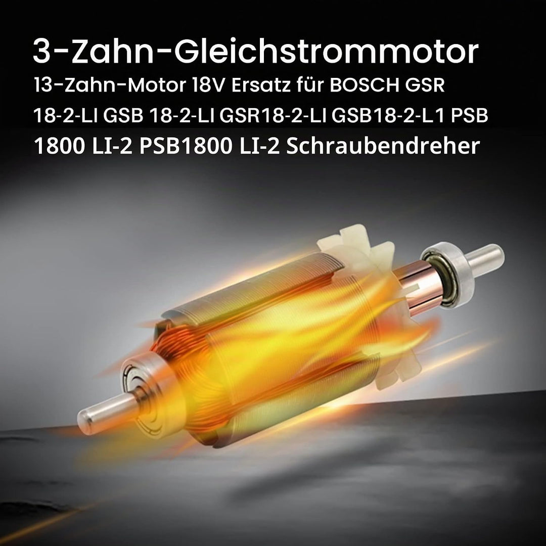Bzocio 13 ZZHne Motor 18V Ersetzen für GSR 18-2-LI GSB 18-2-LI GSR18-2-LI GSB18-2-L1 PSB 1800 LI-2 P
