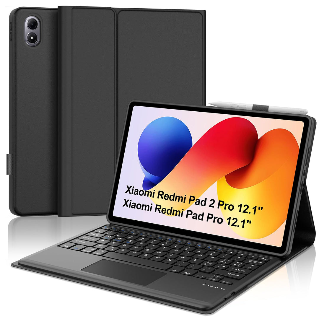 Für Xiaomi Redmi Pad 2 Pro 2025/Redmi Pad Pro 12,1 Zoll Tastaturabdeckung | Abnehmbare Bluetooth-Tas
