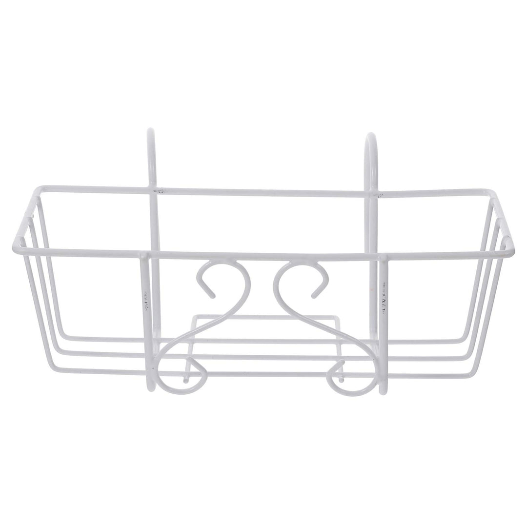 BESTONZON Balkongeländer Blumentopf Halterung Balkon Geländer Topf Regal Metall Blumentopfhalter Eis