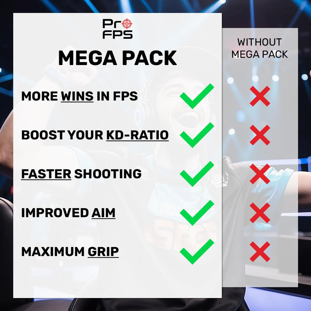 ProFPS PS5 Zubehör - 6x Precision Rings & 2x Mixed PS5 Sticks & PS5 Controller Grip - PS5 Controller