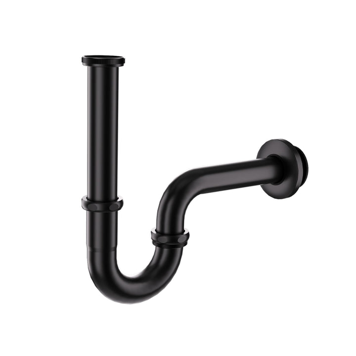 DETBOM Universal Siphon für Waschbecken (Lang Tauchrohr),Abflussrohr Genormten 11/4" Edelstahl rostf