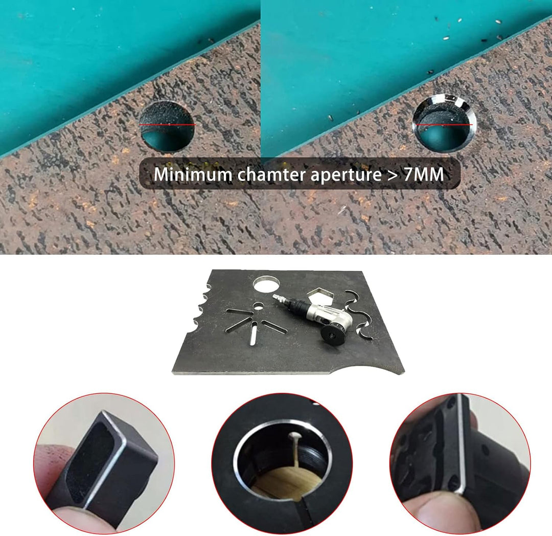 Pneumatische Anfasmaschine, Pneumatische Fasenmaschine Mini 45° Arc Burr Trimming 30000 U/min 1/4 Zo