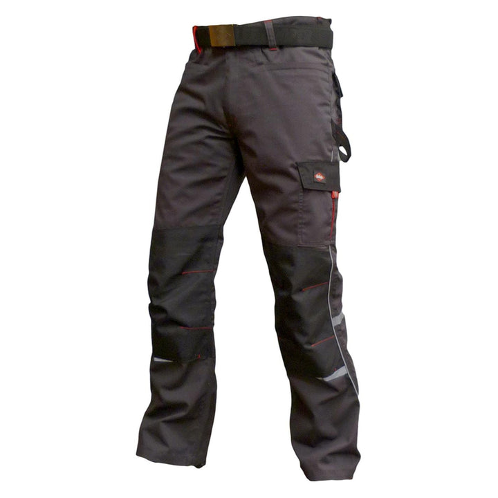 Lee Cooper LCPNT236 Arbeitskleidung, Herren-Cargo-Arbeitshose mit mehreren Taschen 38W / 31L Grau, 3