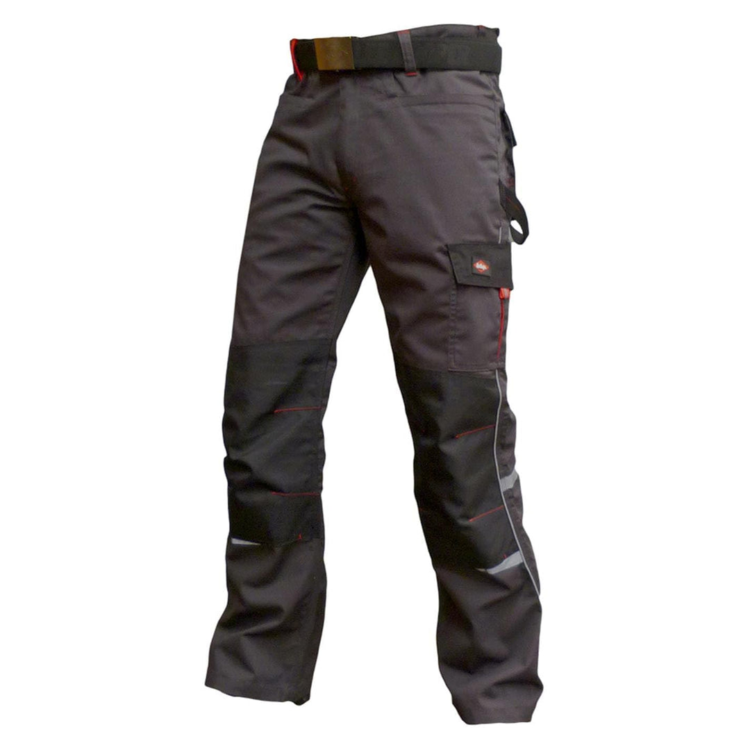 Lee Cooper LCPNT236 Arbeitskleidung, Herren-Cargo-Arbeitshose mit mehreren Taschen 36W / 31L Grau, 3