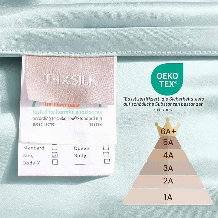 THXSILK 25 Momme Seide Kissenbezug für Haar und Haut - Maulbeerseide Kissenbezug - Hypoallergen mit