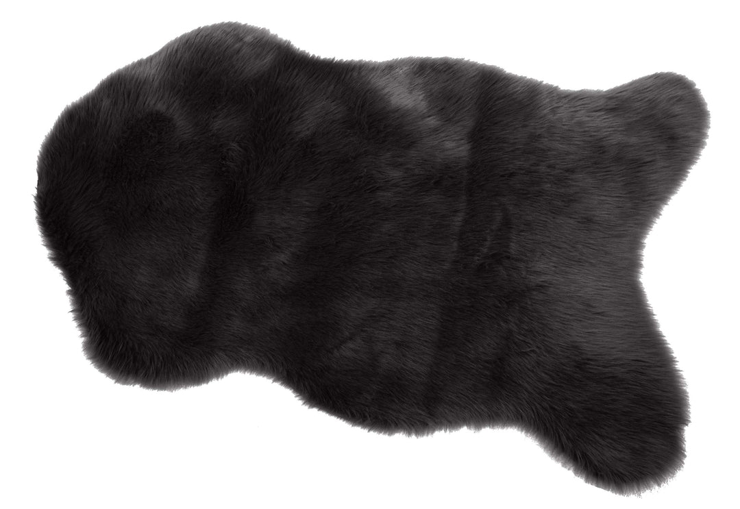 Kinzler J-10431/31, Farbe schwarz Fellteppich, 100% Polyacryl im Flor Träger Abseite: 100% Polyester