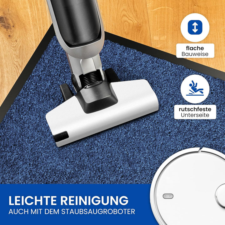 Gentle North Hochwertige Fussmatte blau 80x120 gross für Innen & Aussen - Schmutzfangmatte rutschfes