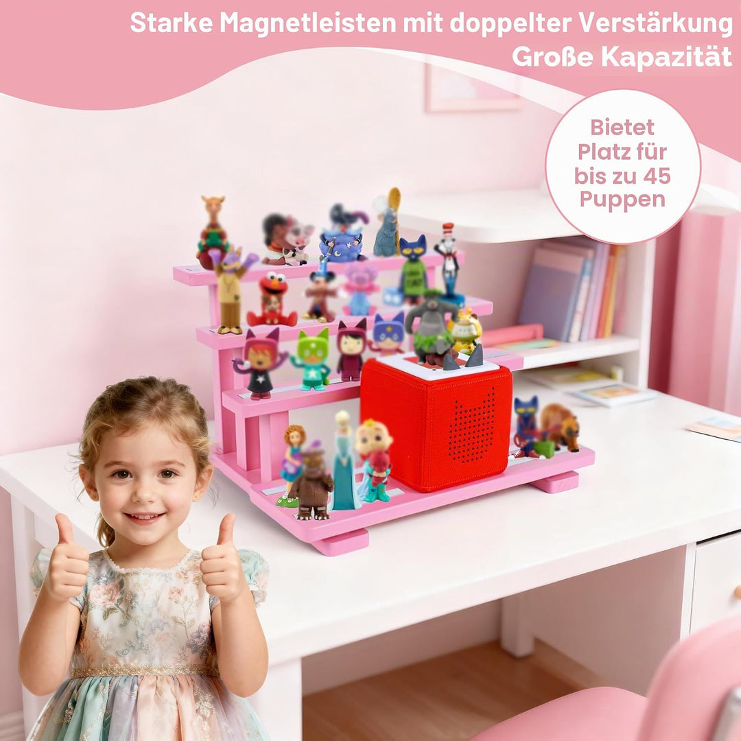 Für Tonies Figurenregal magnetisch,für Toniebox Figurenregal,Aufbewahrungsregal Display-Ständer,Plat