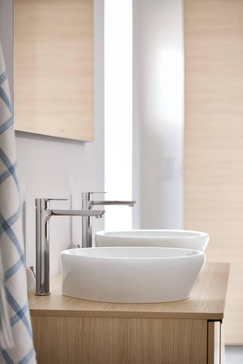 Duravit A.1 Waschtischarmatur, Grösse XL (Auslauf Höhe 237 mm), Wasserhahn Bad mit Zugstangen-Ablauf