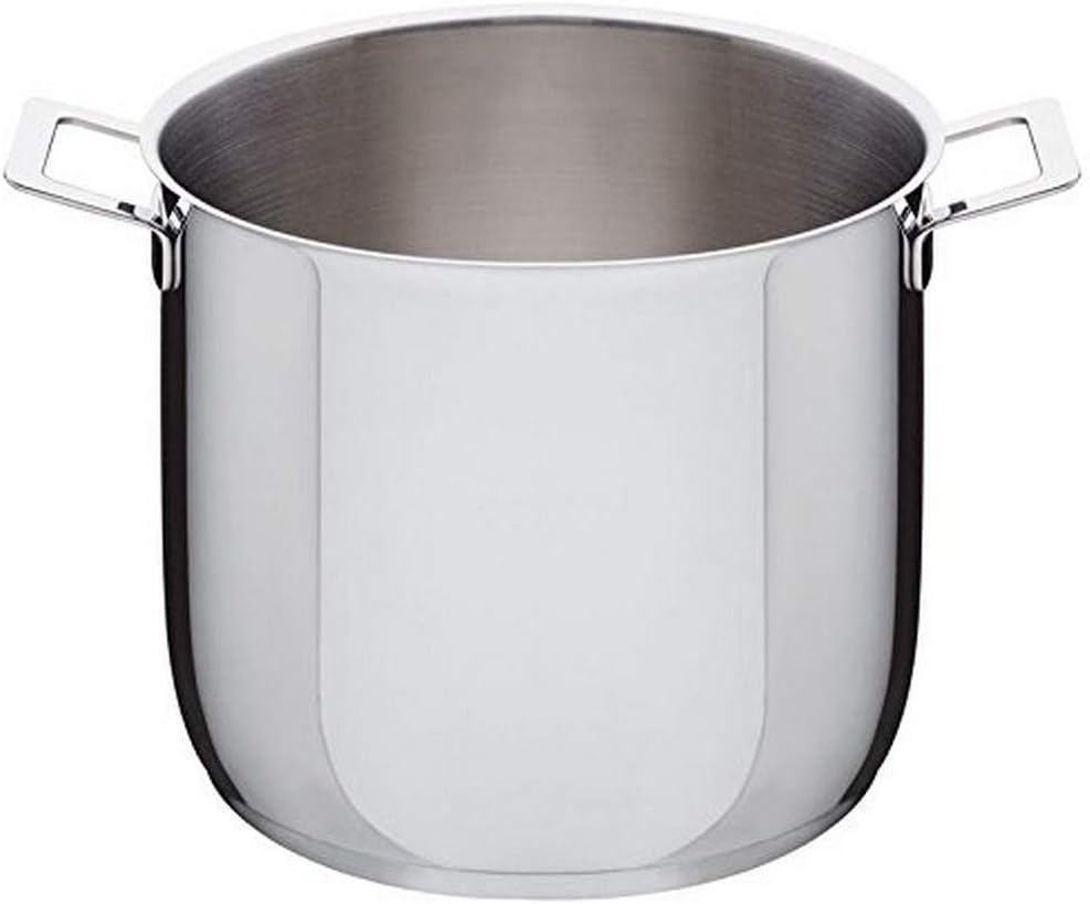 Alessi "POTS & PANS" Topf aus Edelstahl, Silber 24 cm, 24 cm
