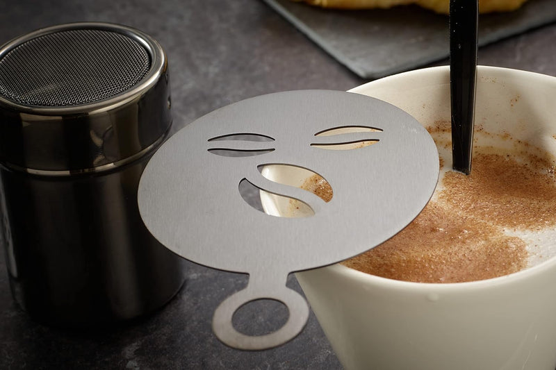 Echtwerk Kaffeezubehör-Set, 23-tlg, Milchschaumkännchen 350 ml, Kakaostreuer, 4x Espresso-, 4x Cappu