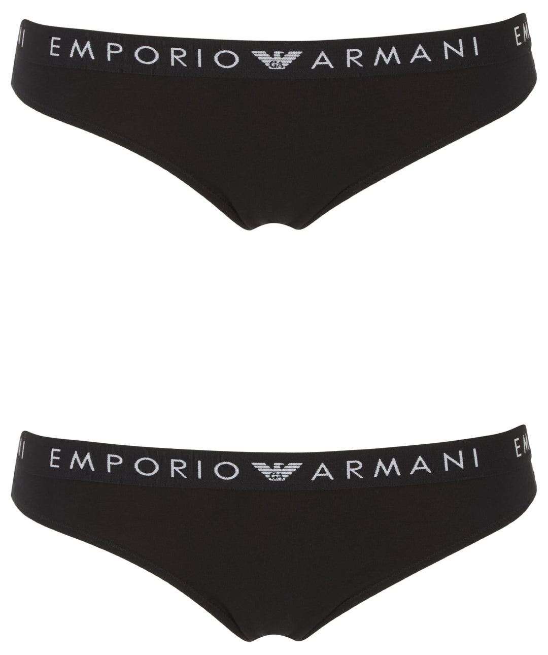 Emporio Armani Damen 2-Pack Brazilian Unterwäsche (2er Pack) M Nero, M Nero