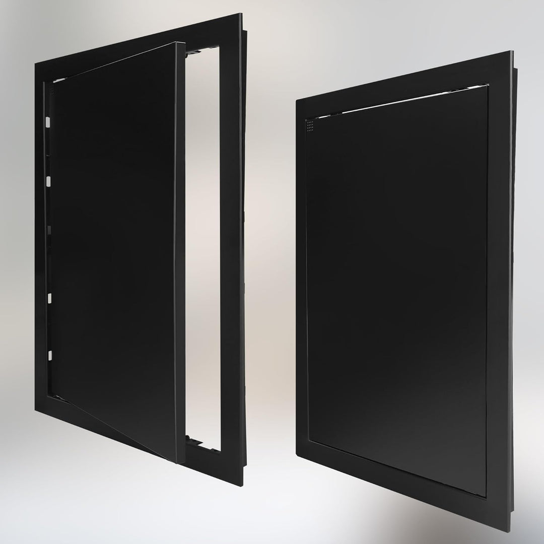 KOTARBAU® Revisionstür 30x40 cm Revisionsklappe Trockenbau Schwarz Kunststoff Wartungsklappe Revisio