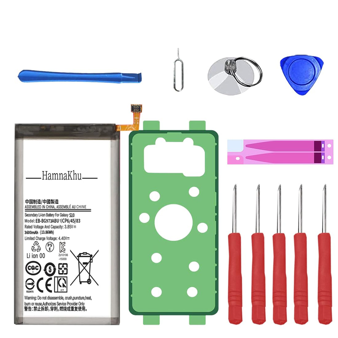 [3400mAh] Akku für Samsung Galaxy S10, Verbesserter 0-Zyklen-Akku EB-BG973ABU Ersatz für Samsung Gal