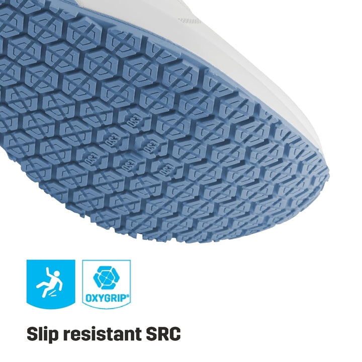 Oxypas ElaS3601lbl Ela SRC Arbeits-Sneakers,White with Light Blue,36 EU 36 EU Blau, 36 EU Blau