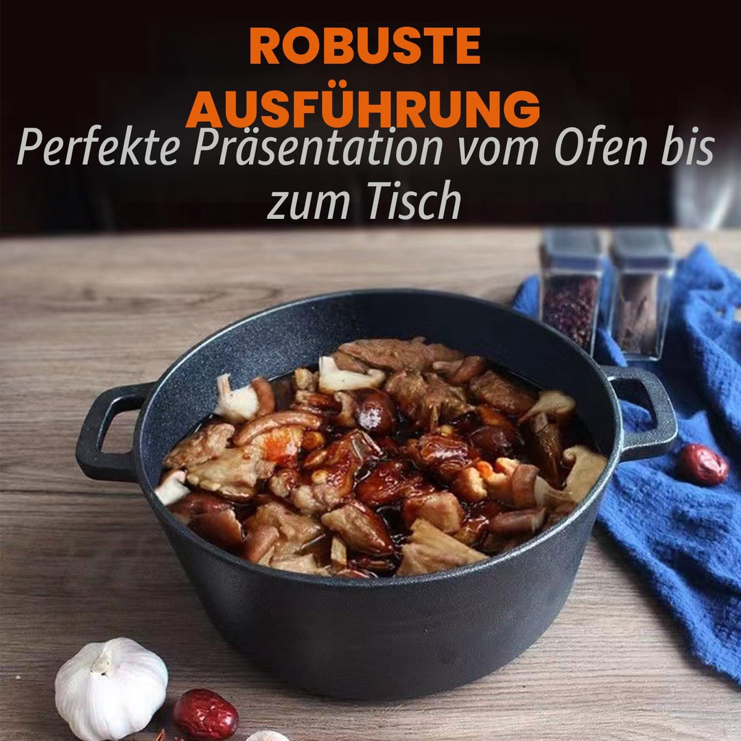 5QT Dutch Oven aus Gusseisen (Sourdough Starter Kit mit Gärkorb, Lamme und Deckel, ideal zum Brotbac