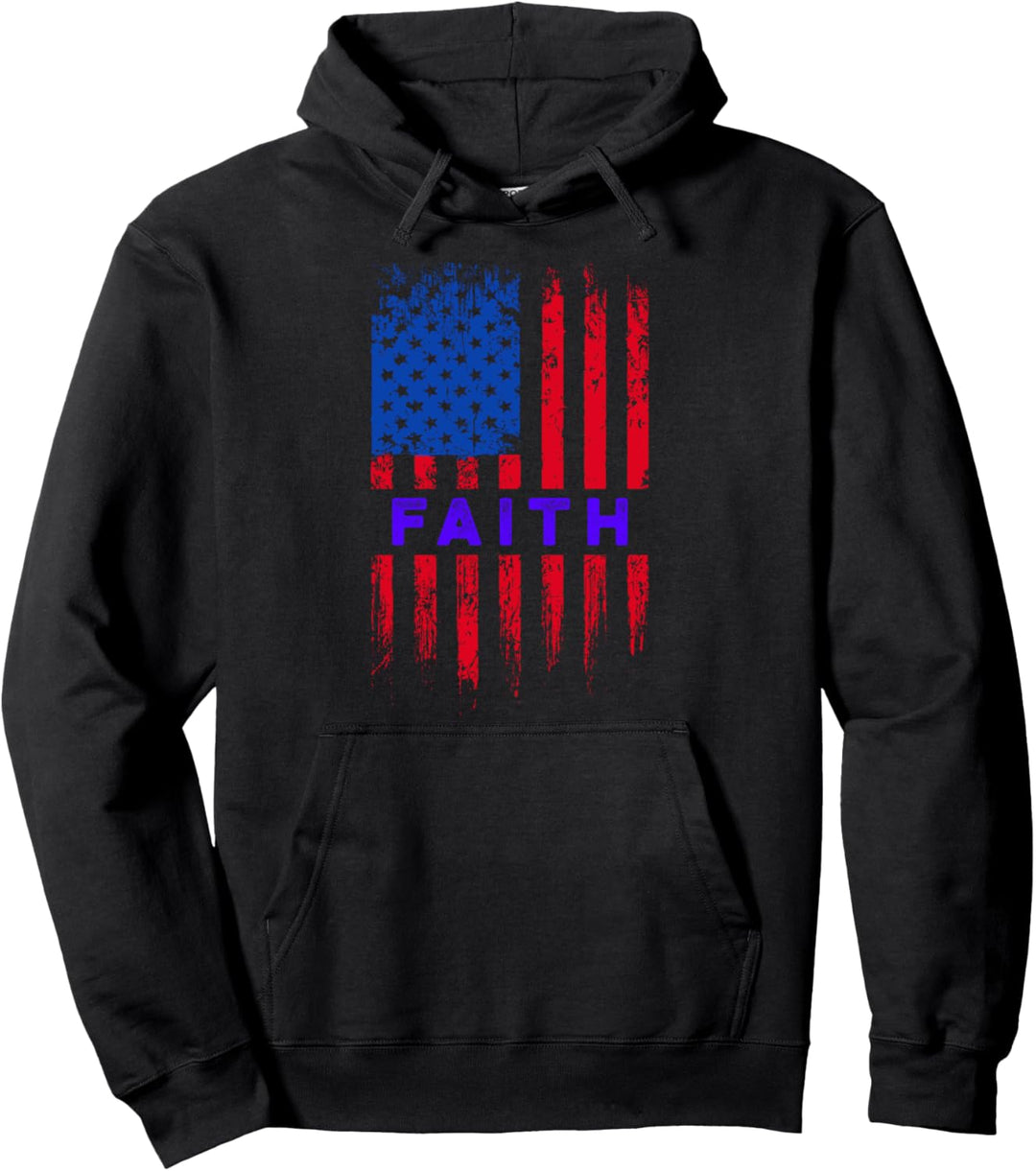 Amerikanische Flagge Glaube Feiertag Vereinigte Staaten Pullover Hoodie
