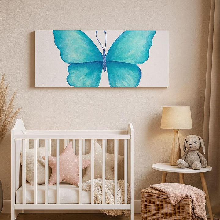 Bilder auf Leinwand 100x40cm Leinwandbild Schmetterlinge Fliegen Kindheit Sommer Gross Wanddeko Bild