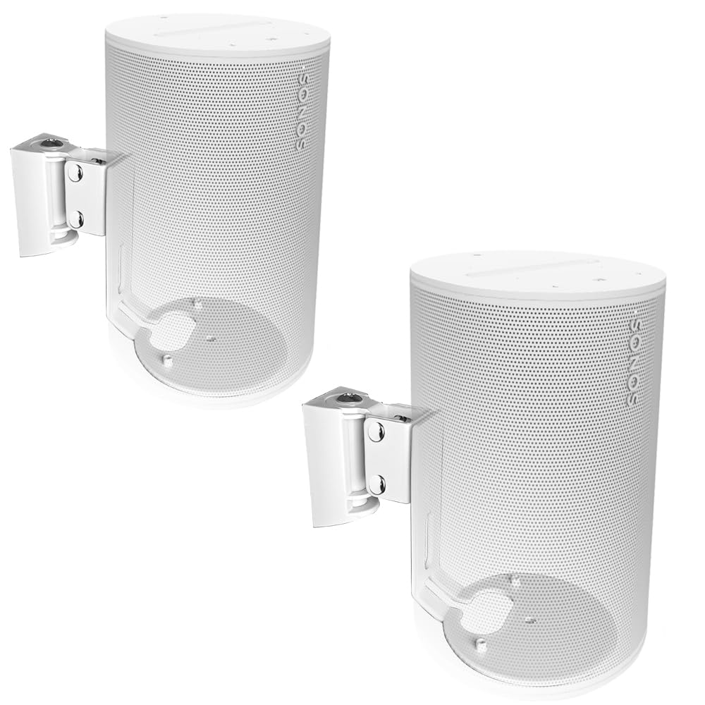EMAQUIN Wandhalterung Paar(2 Stück) für Sonos Era 100 Lautsprecher(Schwenkbar und neigbar,kompatibel