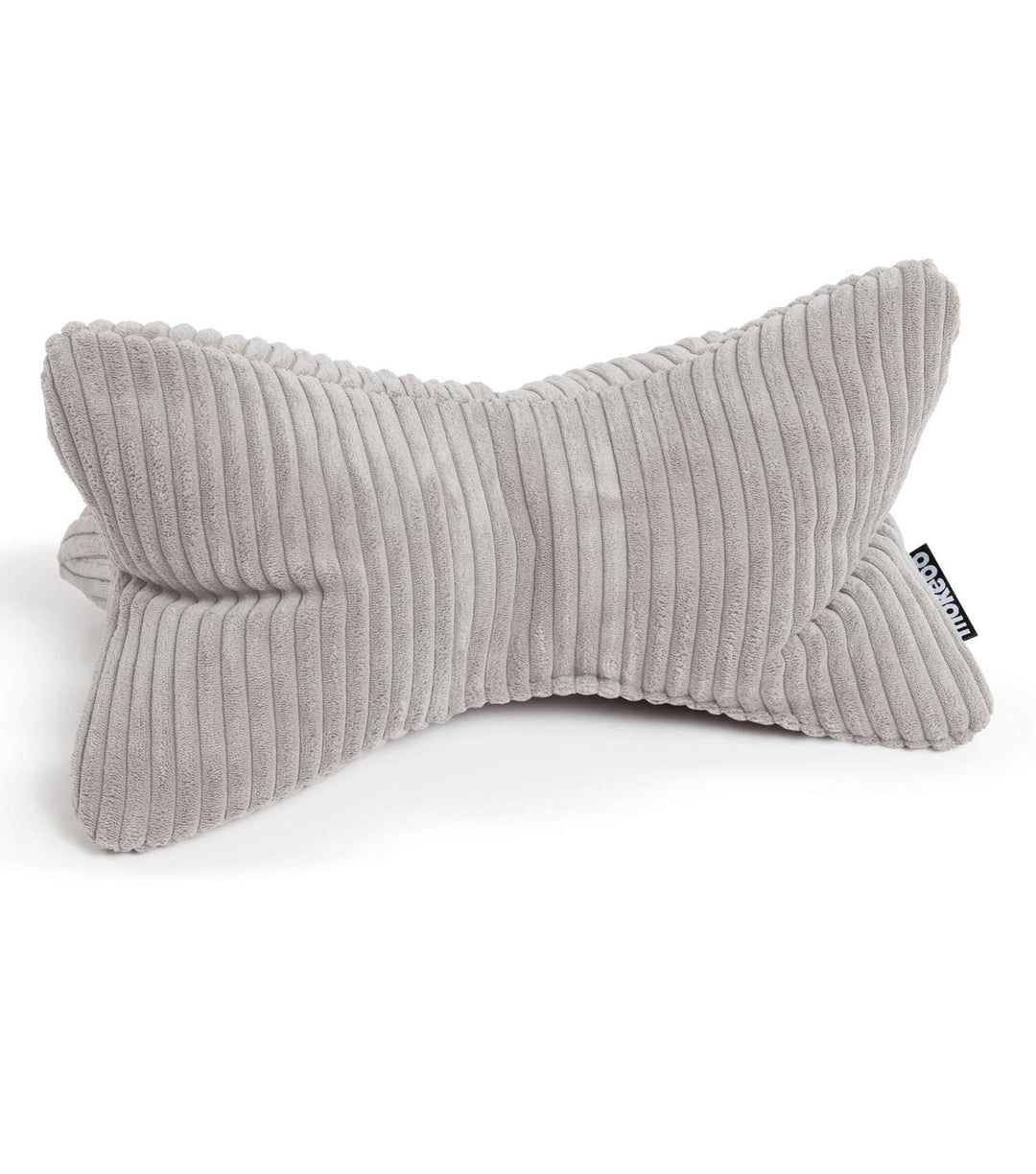 mokebo 'Der Leseknochen' Lesekissen aus weichen Cord-Stoff, ergonomisches Nackenkissen aus gemütlich