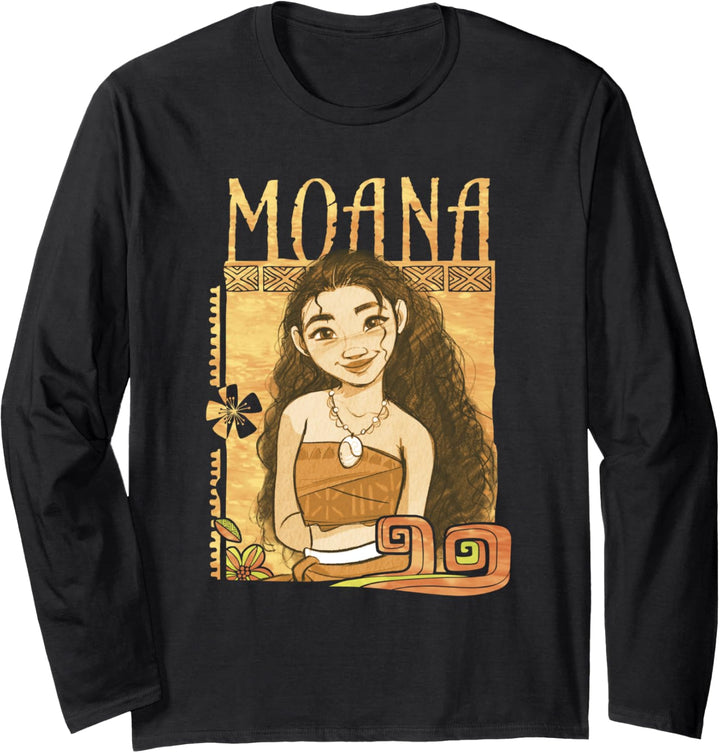 Disney Moana Portrait Langarmshirt