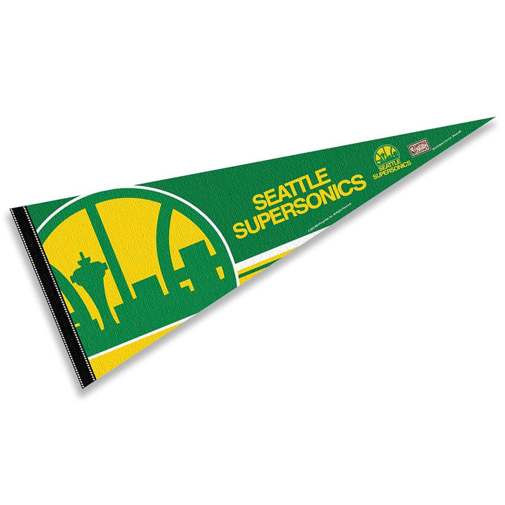 WinCraft Seattle Supersonics Throwback Retro Vintage Pennant Flag