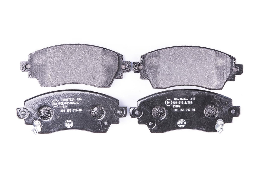 HELLA PAGID 8DB 355 017-101 Bremsbelagsatz - T3102 - Dicke/Stärke: 17.6mm - Bremssystem: Lucas - mit