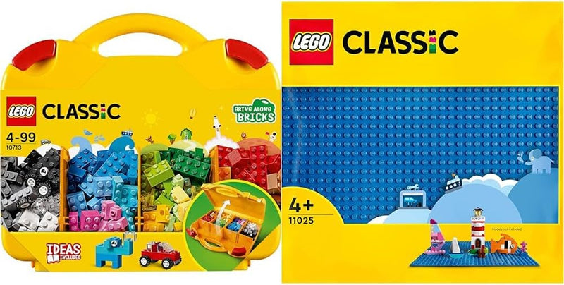 LEGO 10713 Classic Bausteine Starterkoffer – Kinderspielzeug für Mädchen und Jungen ab 4 Jahren & 11