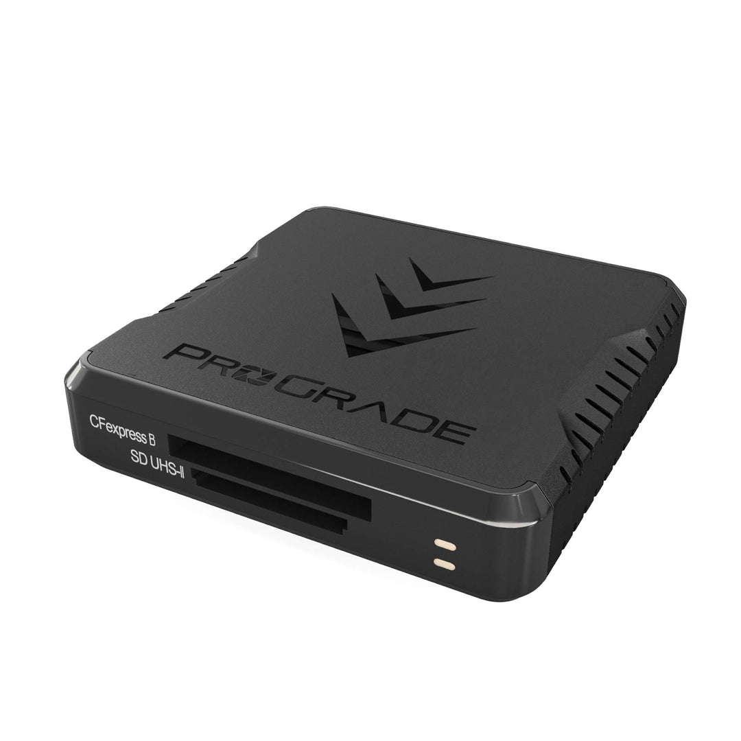 CFexpress Type B und SD UHS-II Speicherkartenleser mit zwei Steckplätzen von ProGrade Digital | USB